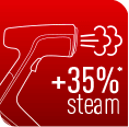 35% more steam