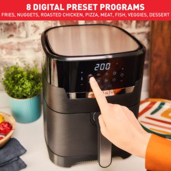 Easy Fry & Grill, Friteuse sans huile 4,2L (6 pers.), air fryer, grill, 8  prog.,, Friteuses sans huile