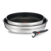 Tefal Primary Stainless Steel Frypan Non-Stick All Hob 24/28/30/28