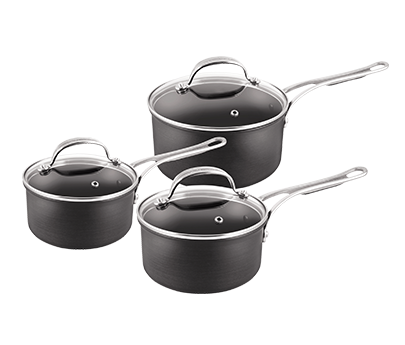 Jamie Oliver by Tefal Hard Anodised Non-Stick 5 Piece Cookware Set Homeware  - Zavvi US