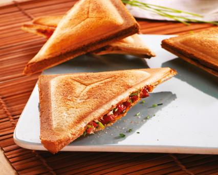 Tuna, tomato and chorizo sandwich